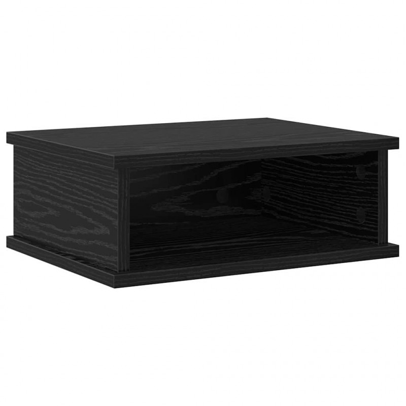 Stolik nocny Czarny Dąb 40 x 31 x 15 cm Materiał drewnopochodny