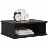 Stolik nocny Czarny Dąb 40 x 31 x 15 cm Materiał drewnopochodny