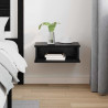 Stolik nocny Czarny Dąb 40 x 31 x 15 cm Materiał drewnopochodny
