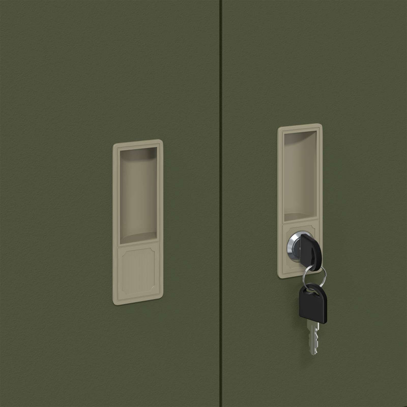 Szafka do przechowywania Zielony oliwkowy 90 x 40 x 40 cm Stal