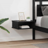 Stolik nocny 2 pcs Czarny Dąb 40 x 31 x 15 cm
