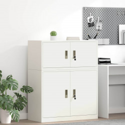 Szafka do przechowywania Biały 90 x 40 x 40 cm Stal