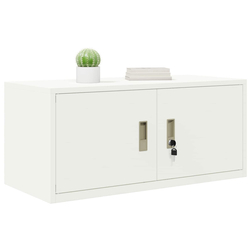 Szafka do przechowywania Biały 90 x 40 x 40 cm Stal