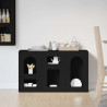 Bufet Czarny 100 x 35 x 59 cm Materiał drewnopochodny