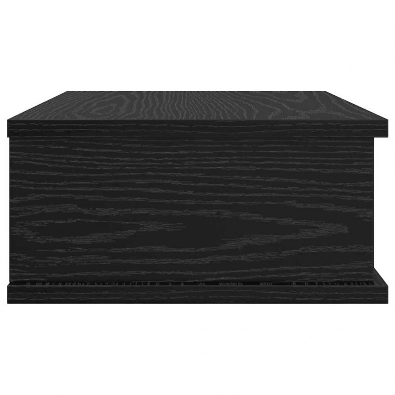 Stolik nocny 2 pcs Czarny Dąb 40 x 31 x 15 cm