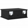 Stolik nocny 2 pcs Czarny Dąb 40 x 31 x 15 cm