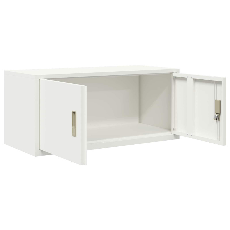 Szafka do przechowywania Biały 90 x 40 x 40 cm Stal