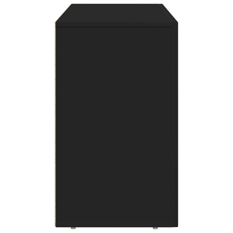 Bufet Czarny 100 x 35 x 59 cm Materiał drewnopochodny
