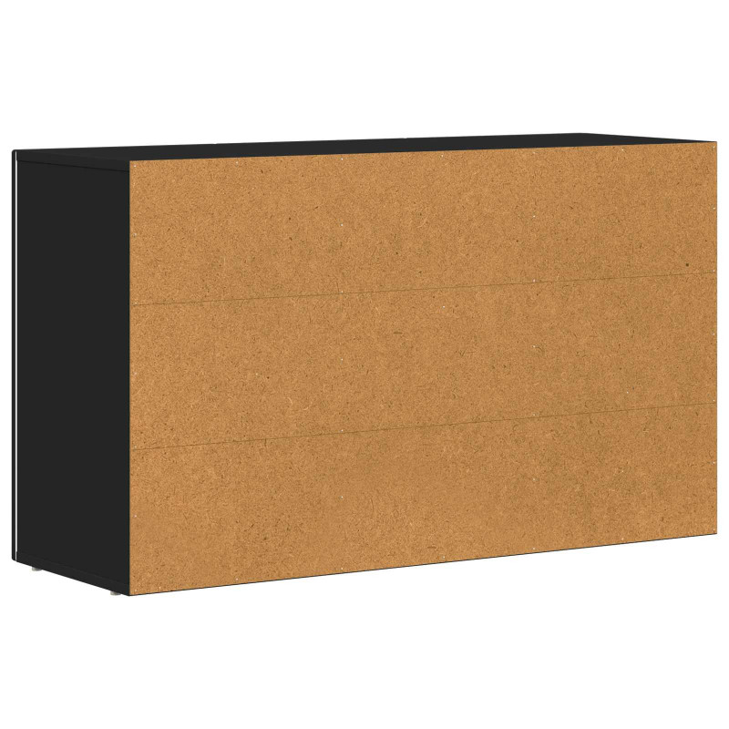 Bufet Czarny 100 x 35 x 59 cm Materiał drewnopochodny