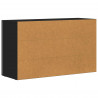 Bufet Czarny 100 x 35 x 59 cm Materiał drewnopochodny