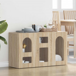 Bufet Dąb Sonoma 100 x 35 x 59 cm Materiał drewnopochodny