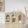 Bufet Dąb Sonoma 100 x 35 x 59 cm Materiał drewnopochodny