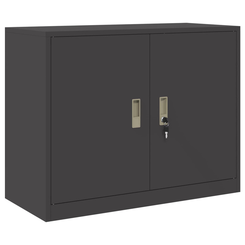 Szafka do przechowywania Czarny 90 x 40 x 70 cm Stal