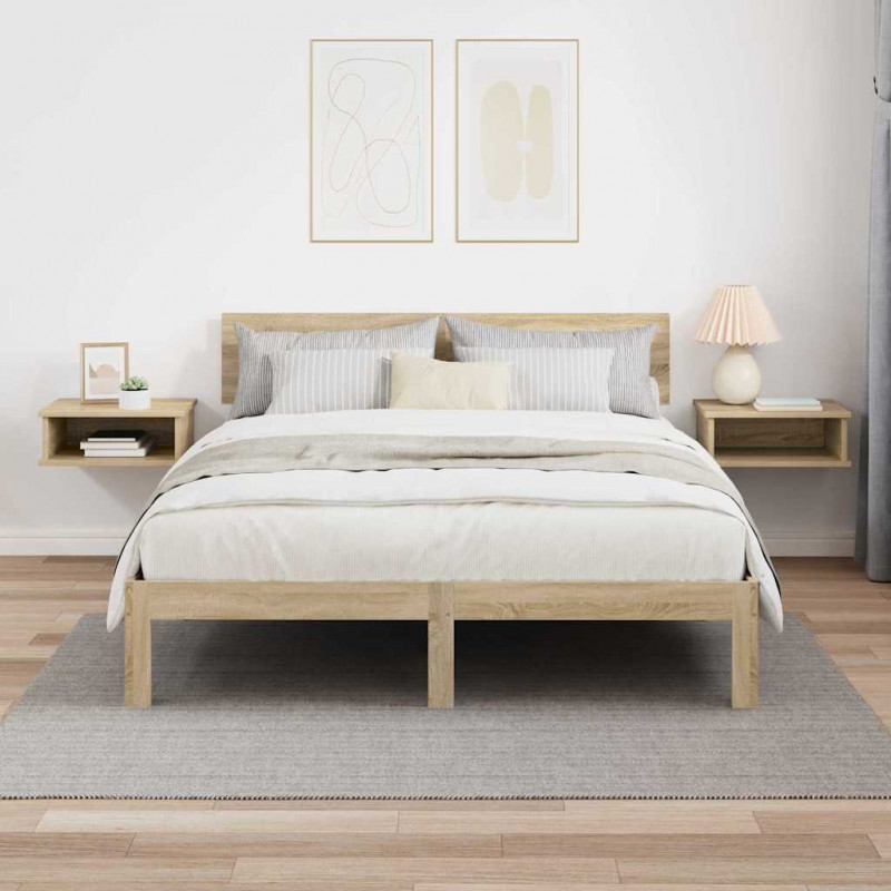 Stolik nocny 2 pcs Dąb Sonoma 40 x 31 x 15 cm