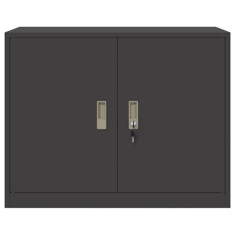 Szafka do przechowywania Czarny 90 x 40 x 70 cm Stal