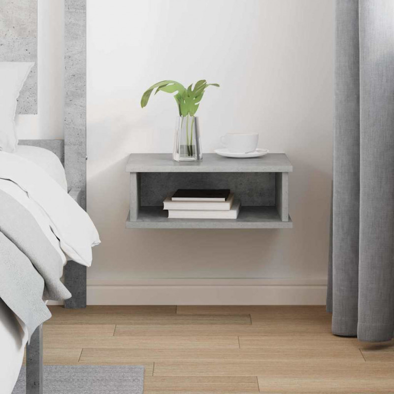 Stolik nocny Betonowy szary 40 x 31 x 15 cm