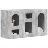 Bufet Betonowy szary 100 x 35 x 59 cm Materiał drewnopochodny