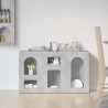 Bufet Betonowy szary 100 x 35 x 59 cm Materiał drewnopochodny