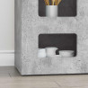 Bufet Betonowy szary 100 x 35 x 59 cm Materiał drewnopochodny