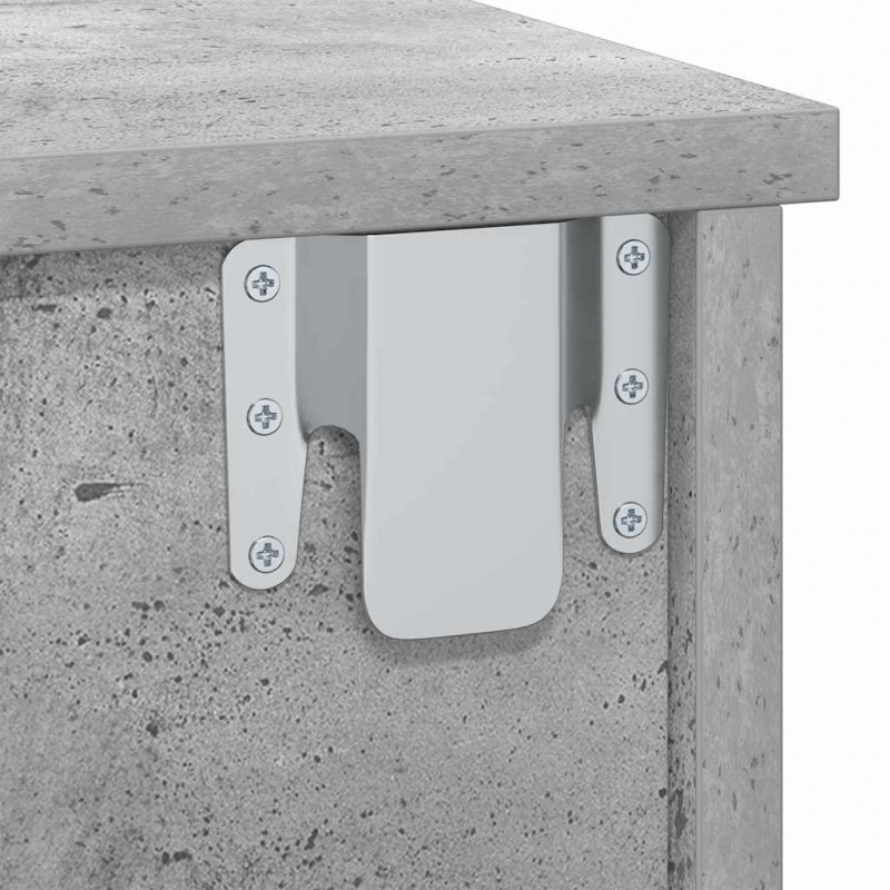Stolik nocny Betonowy szary 40 x 31 x 15 cm