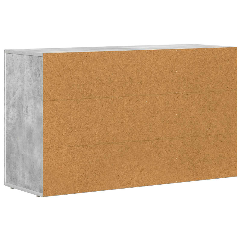 Bufet Betonowy szary 100 x 35 x 59 cm Materiał drewnopochodny