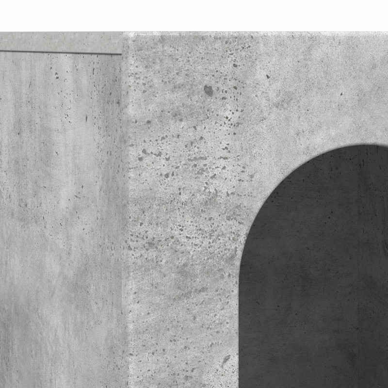 Bufet Betonowy szary 100 x 35 x 59 cm Materiał drewnopochodny