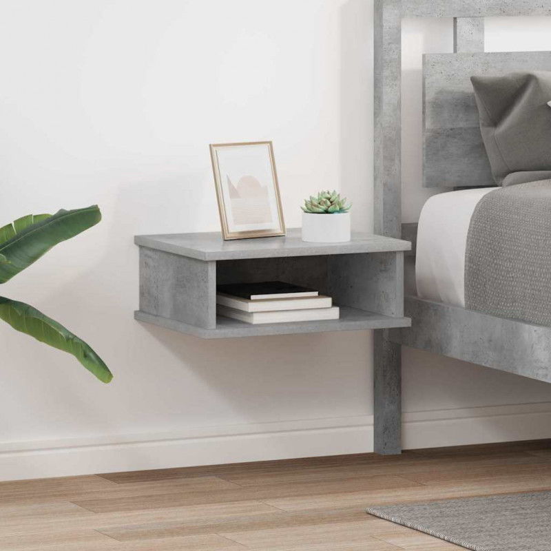 Stolik nocny 2 pcs Betonowy szary 40 x 31 x 15 cm