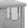 Stolik nocny 2 pcs Betonowy szary 40 x 31 x 15 cm