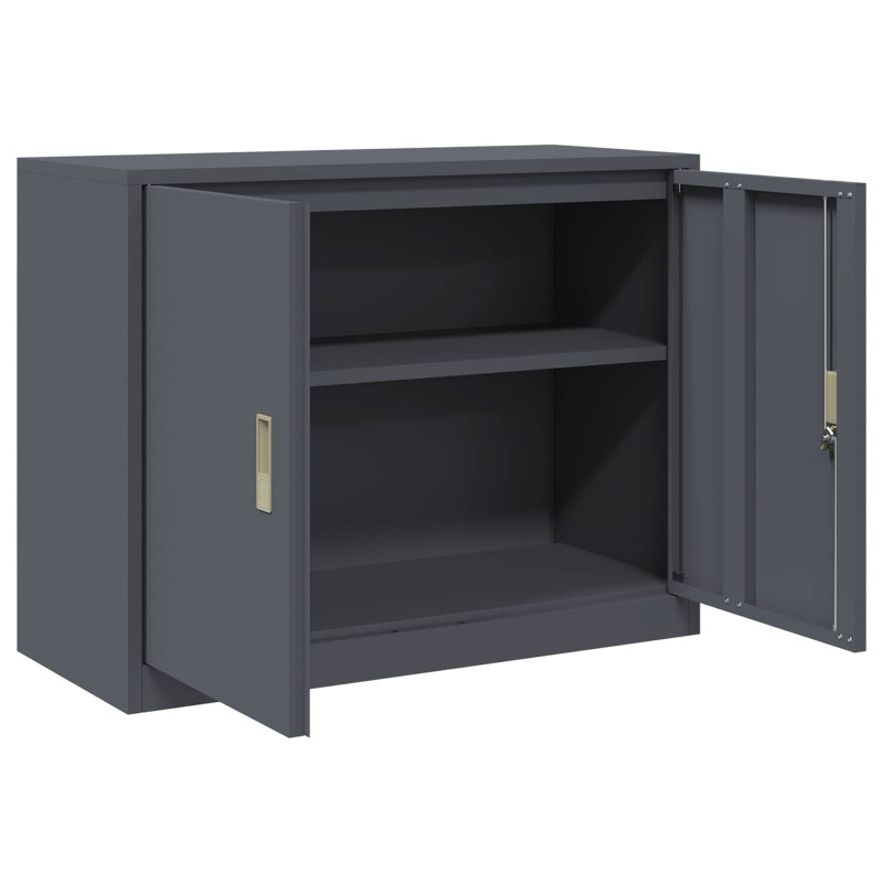 Szafka do przechowywania Antracyt 90 x 40 x 70 cm Stal