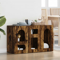 Bufet Dąb wędzony 100 x 35 x 59 cm Materiał drewnopochodny