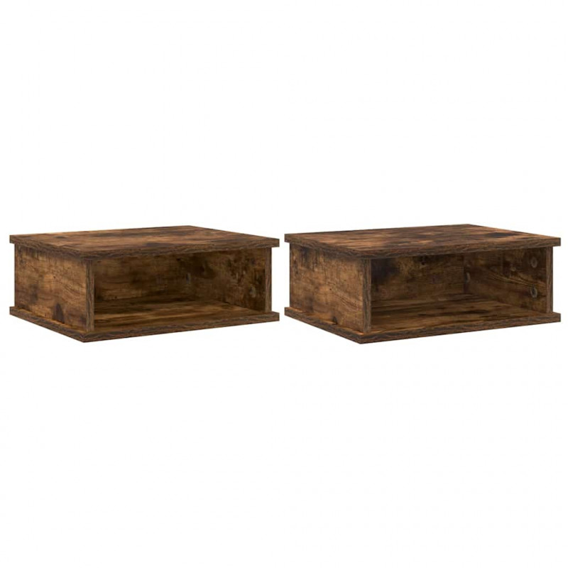 Stolik nocny 2 pcs Dąb wędzony 40 x 31 x 15 cm
