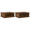 Stolik nocny 2 pcs Dąb wędzony 40 x 31 x 15 cm