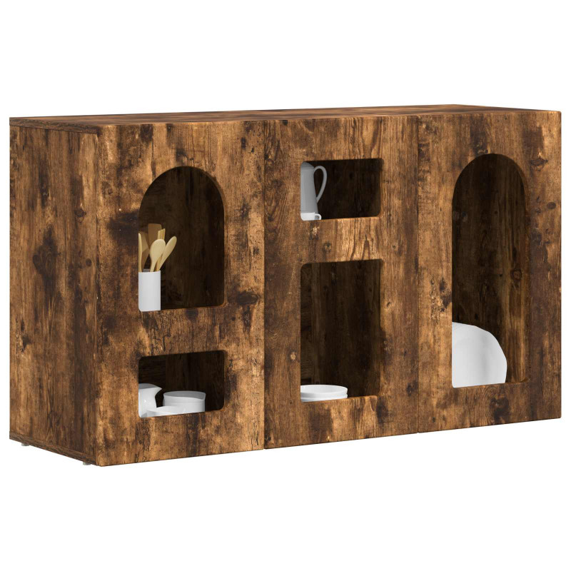 Bufet Dąb wędzony 100 x 35 x 59 cm Materiał drewnopochodny