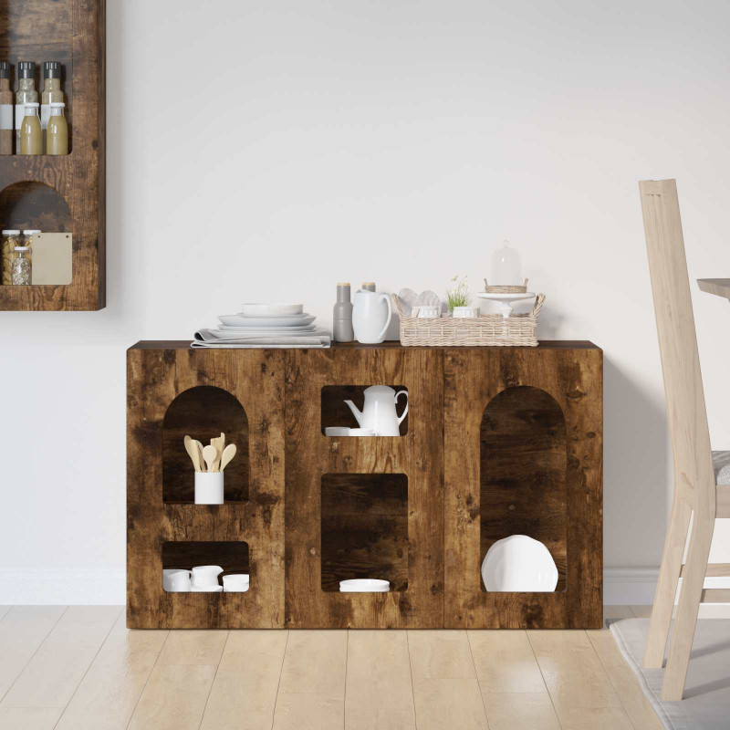 Bufet Dąb wędzony 100 x 35 x 59 cm Materiał drewnopochodny