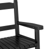 Fotele bujane dziecięce, 2 szt., czarne, drewno topolowe