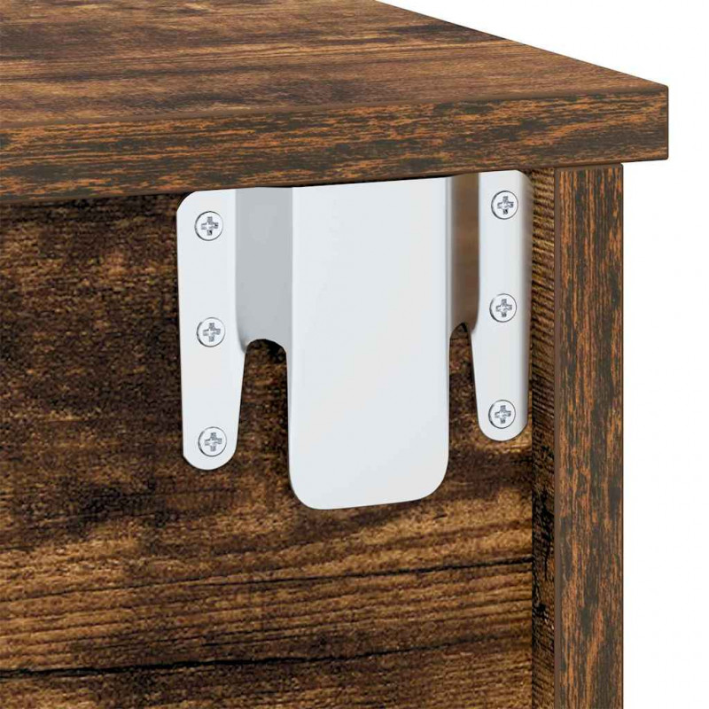 Stolik nocny 2 pcs Dąb wędzony 40 x 31 x 15 cm
