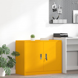 Szafka do przechowywania Musztardowy Żółty 90 x 40 x 70 cm Stal