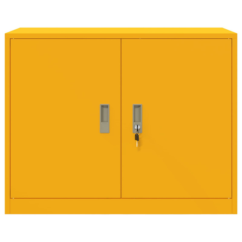 Szafka do przechowywania Musztardowy Żółty 90 x 40 x 70 cm Stal