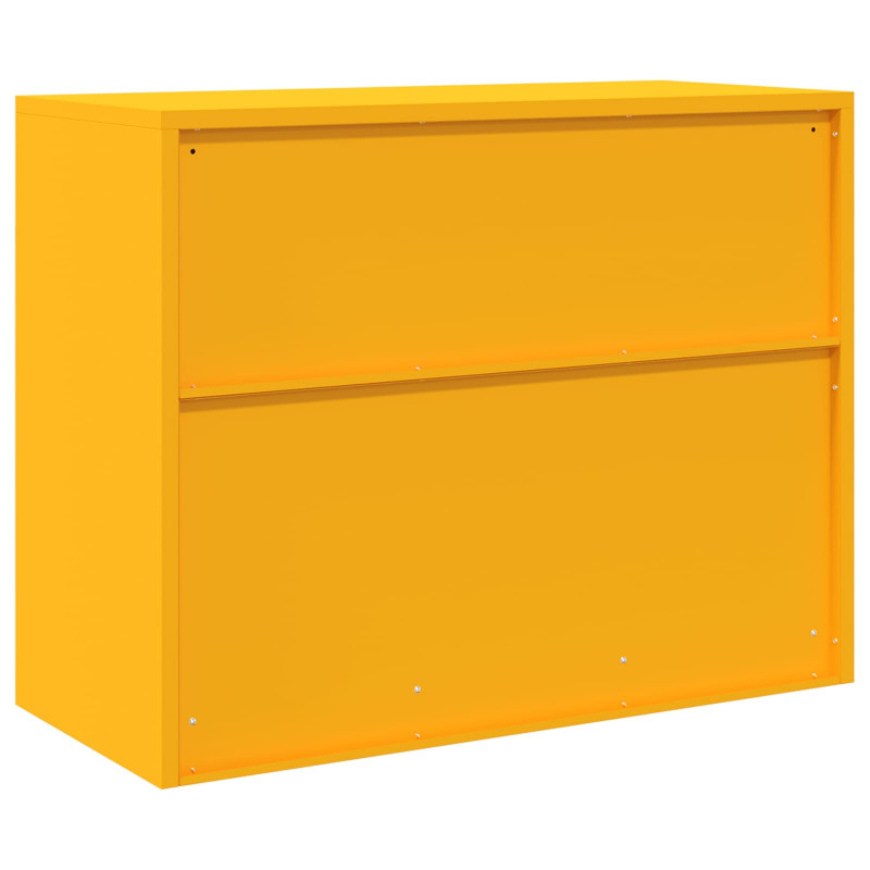 Szafka do przechowywania Musztardowy Żółty 90 x 40 x 70 cm Stal