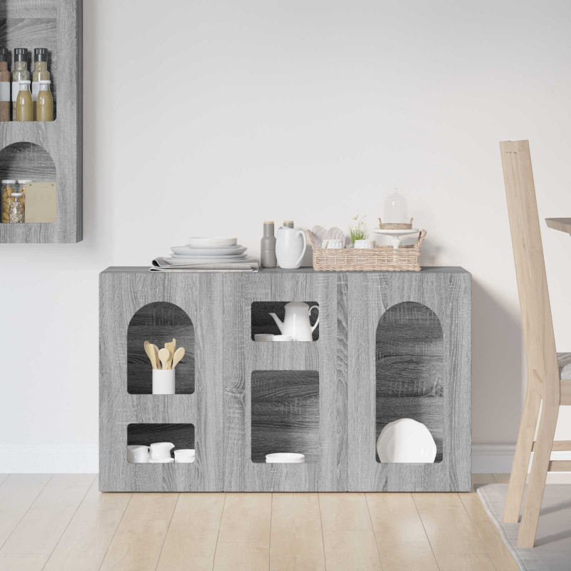 Bufet Szary Sonoma 100 x 35 x 59 cm Materiał drewnopochodny