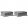 Stolik nocny 2 pcs Szary Sonoma 40 x 31 x 15 cm