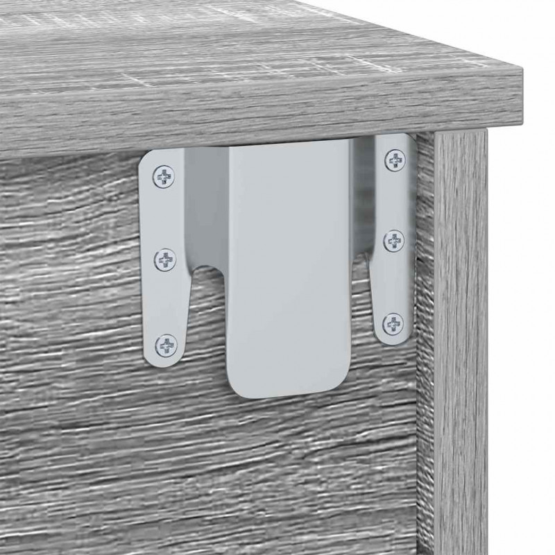 Stolik nocny 2 pcs Szary Sonoma 40 x 31 x 15 cm