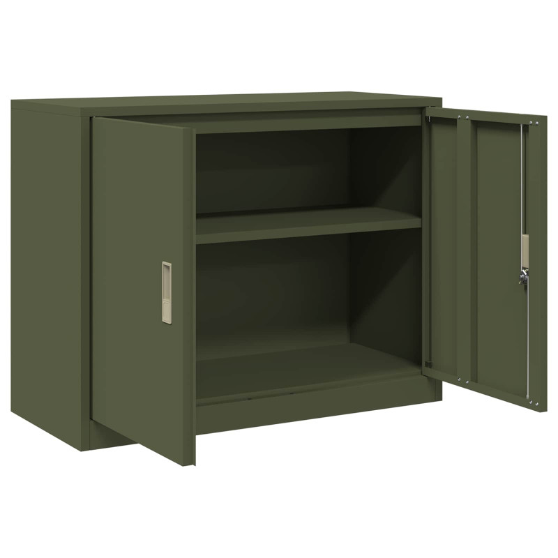 Szafka do przechowywania Zielony oliwkowy 90 x 40 x 70 cm Stal