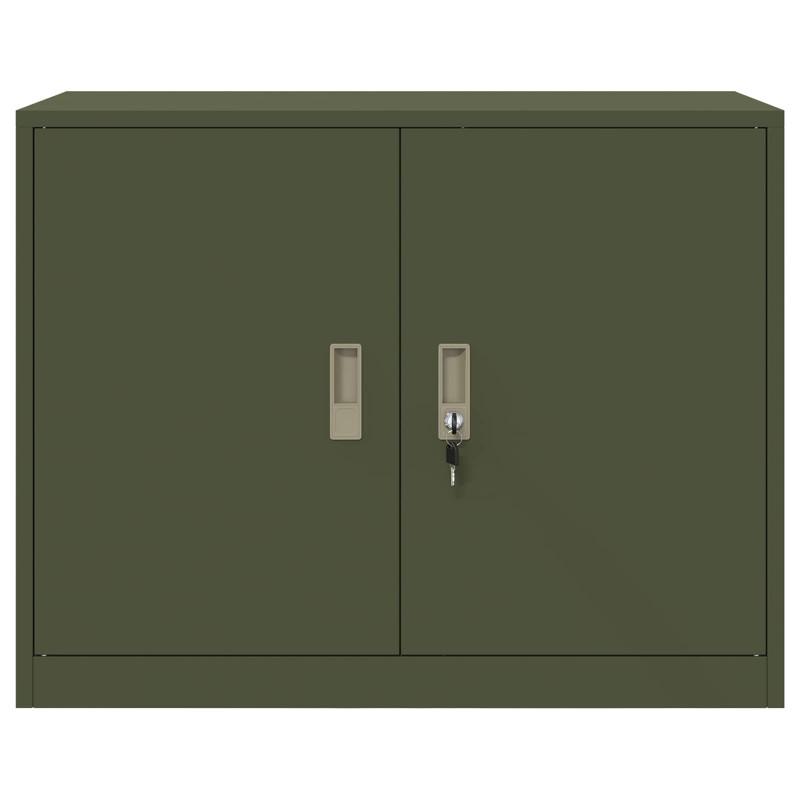 Szafka do przechowywania Zielony oliwkowy 90 x 40 x 70 cm Stal