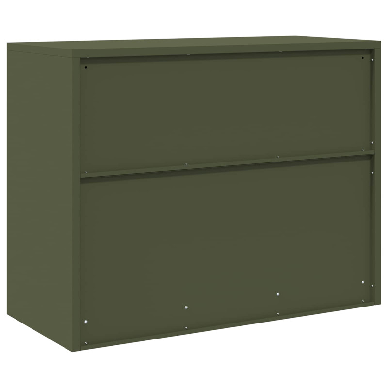 Szafka do przechowywania Zielony oliwkowy 90 x 40 x 70 cm Stal