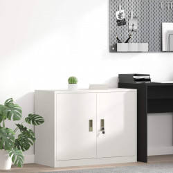 Szafka do przechowywania Biały 90 x 40 x 70 cm Stal