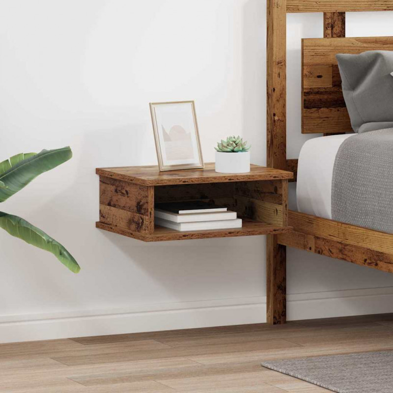 Stolik nocny 2 pcs Stare drewno 40 x 31 x 15 cm