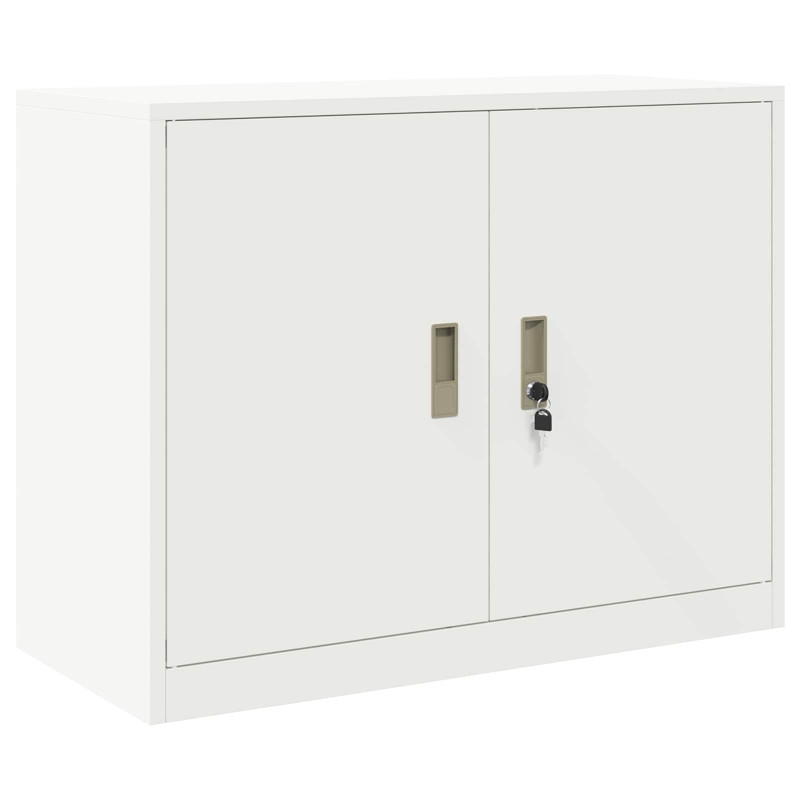 Szafka do przechowywania Biały 90 x 40 x 70 cm Stal