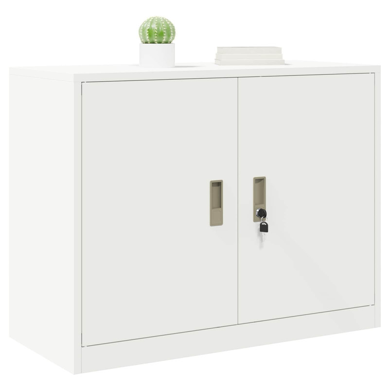 Szafka do przechowywania Biały 90 x 40 x 70 cm Stal