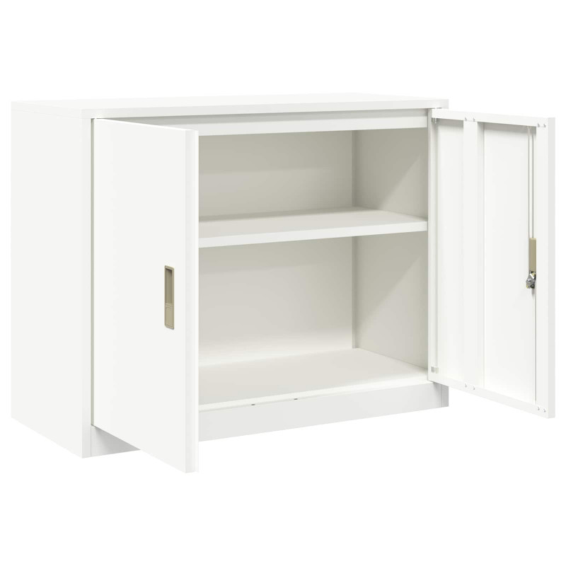 Szafka do przechowywania Biały 90 x 40 x 70 cm Stal